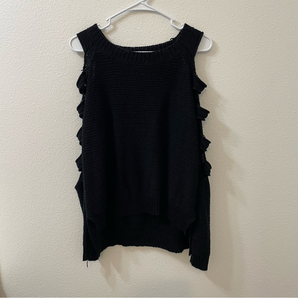 Chandelier knit sweater black small